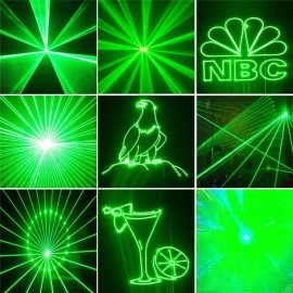 Free Shipping 2W Single Green Animation Laser Light