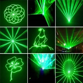 Free Shipping DMX512 3W Green Color Laser Disco Lighting