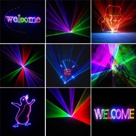 Free Shipping 500mW Analog RGB Stage Laser Lighting Show