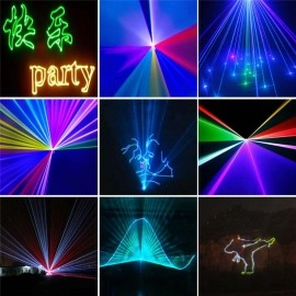 Free Shipping 2W Network RJ45 SD Card RGB Laser Disco Lighting