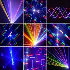 Free Shipping 2W 30Kpps RGB Fireworks animation disco laser