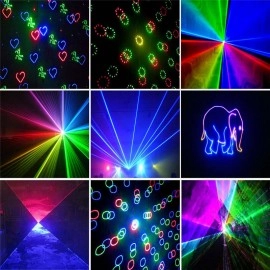 Free Shipping 500mW SD Card Fireworks Animations RGB Laser