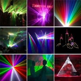 Free Shipping 6W Strobe laser disco christmas lighting Projector