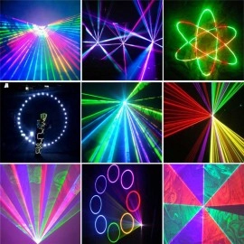 Free Shipping 5W DMX512 FB4 Christmas RGB Laser Disco