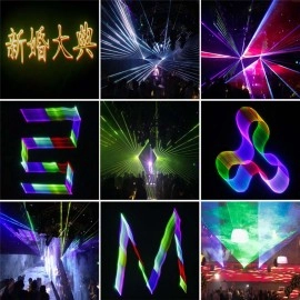 Free Shipping 8W indoor disco wedding party decoration laser light