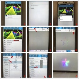 Free Shipping 1000MW Andriod APP RGB Laser Stage Lighting