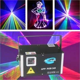 Free Shipping 2500MW ILDA+DMX512 Bluetooth RGB LASER