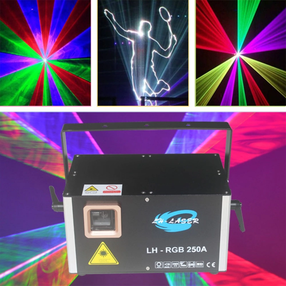 Free Shipping 3W Analog Modulation RGB Animation SD Card Laser 