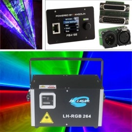 Free Shipping 4W ILDA DMX FB4 Analog RGB Animations Laser