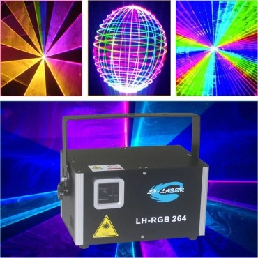 Free Shipping ILDA+DMX512 4000mw RGB animation laser