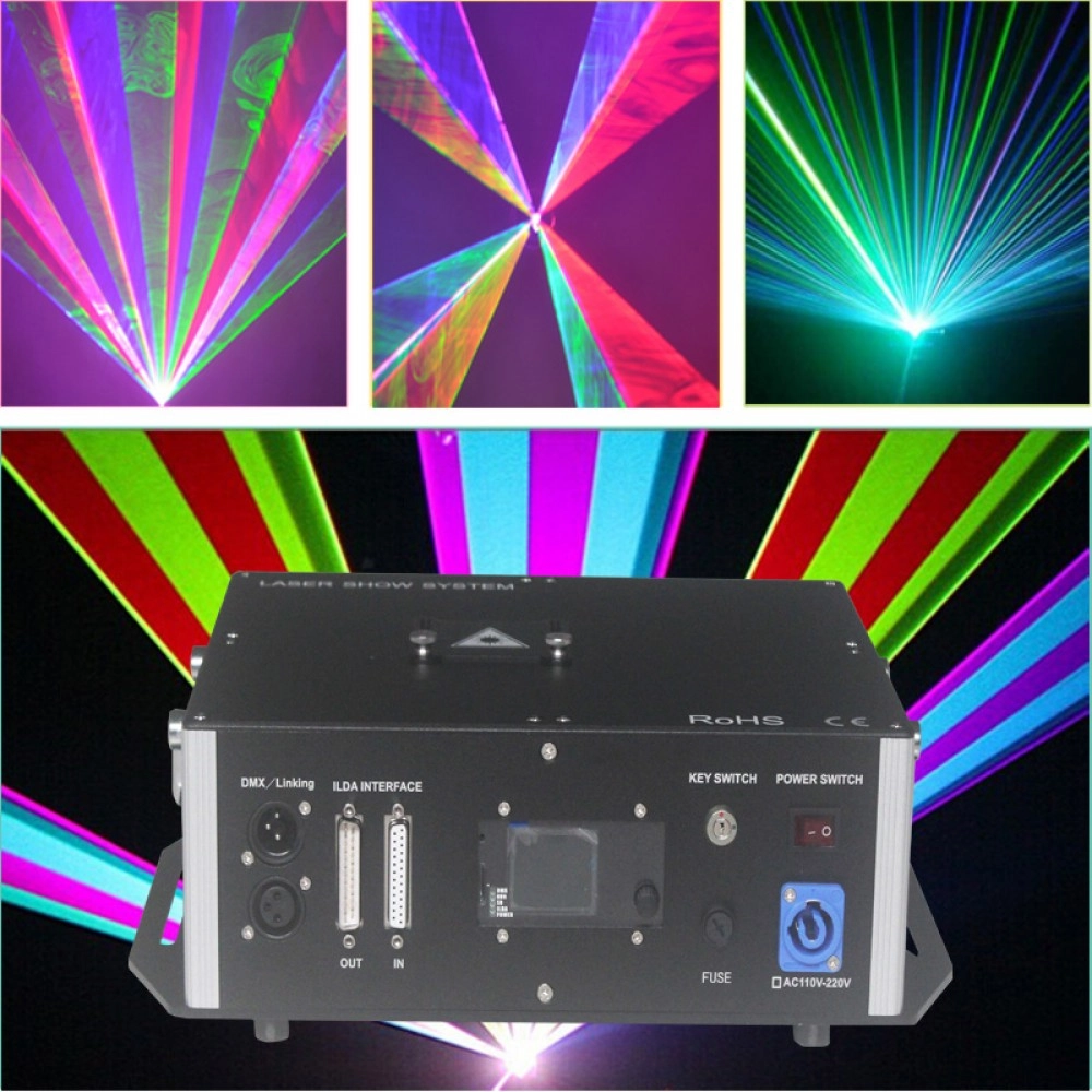 Free shipping 15W Full Color ILDA Laserman dancing Projector