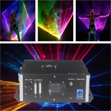 Free shipping 10-15W RGB ILDA SD card Laserman dancing Projector